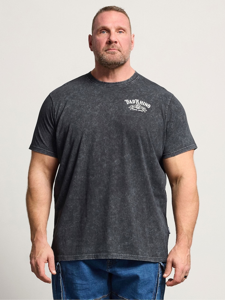 BadRhino Big & Tall Black Whiskey Rodeo Graphic T-Shirt - Image 2 of 7 BadRhino Big & Tall Black Whiskey Rodeo Graphic T-Shirt - Image 2 of 7
