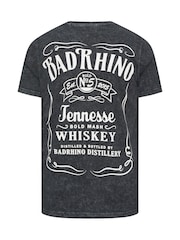 BadRhino Big & Tall Black Whiskey Rodeo Graphic T-Shirt - Image 7 of 7