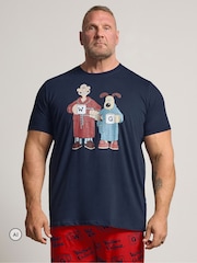 BadRhino Big & Tall Blue Wallace & Gromit Pyjamas Set - Image 1 of 7