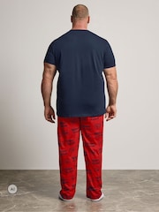 BadRhino Big & Tall Blue Wallace & Gromit Pyjamas Set - Image 3 of 7