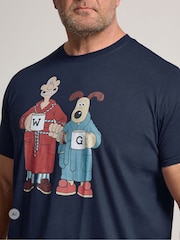BadRhino Big & Tall Blue Wallace & Gromit Pyjamas Set - Image 4 of 7