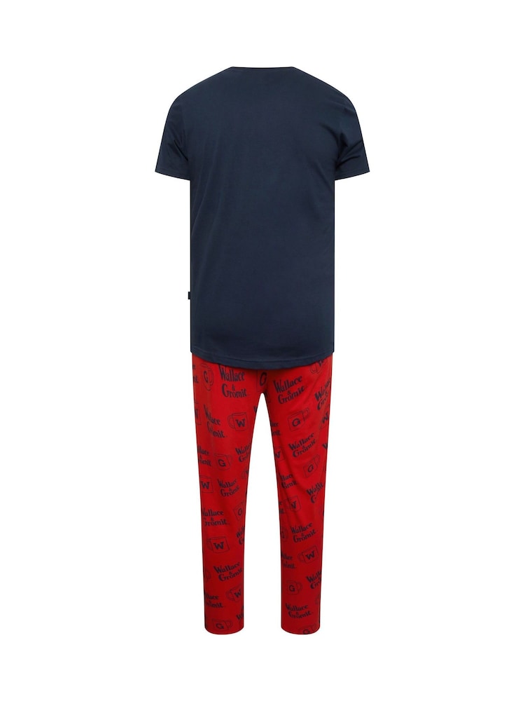 BadRhino Big & Tall Blue Wallace & Gromit Pyjamas Set - Image 7 of 7