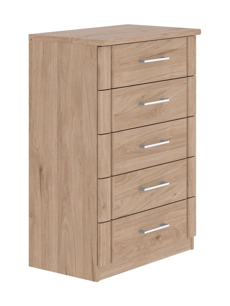 Wiemann Holm Oak Torquay Chest of 5 Drawer Drawers - Image 1 of 2