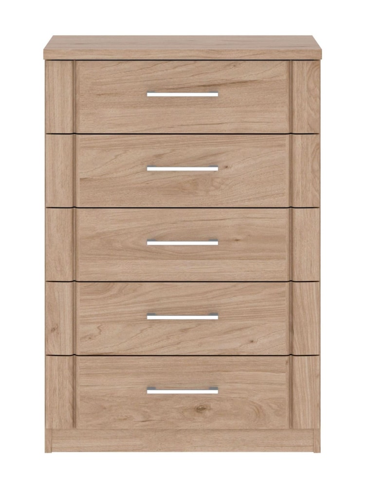 Wiemann Holm Oak Torquay Chest of 5 Drawer Drawers - Image 2 of 2