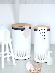 Brabantia White 35L Cork Lid Laundry Bin - Image 1 of 4
