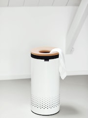 Brabantia White 35L Cork Lid Laundry Bin - Image 4 of 4