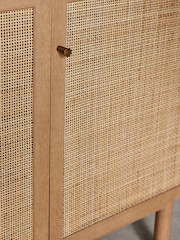 MADE.COM Oak Effect Pavia Rattan Large Sideboard - Image 6 of 8