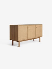 MADE.COM Oak Effect Pavia Rattan Large Sideboard - Image 8 of 8