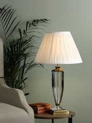 Laura Ashley Brass Carson Crystal Table Large Lamp Base - Image 2 of 5