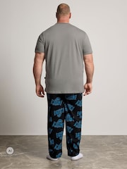 BadRhino Big & Tall Blue Cookie Monster Pyjamas Set - Image 3 of 6