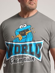 BadRhino Big & Tall Blue Cookie Monster Pyjamas Set - Image 4 of 6