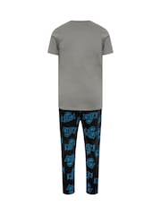 BadRhino Big & Tall Blue Cookie Monster Pyjamas Set - Image 6 of 6