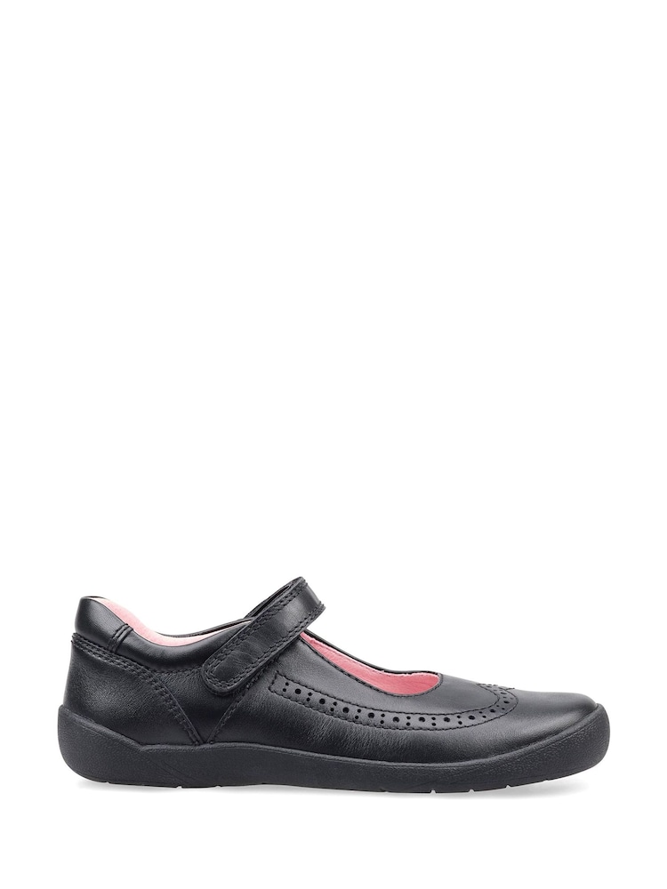 Start-Rite Spirit Black Leather School Shoes - Unicorn F & G Fit - Image 1 of 8