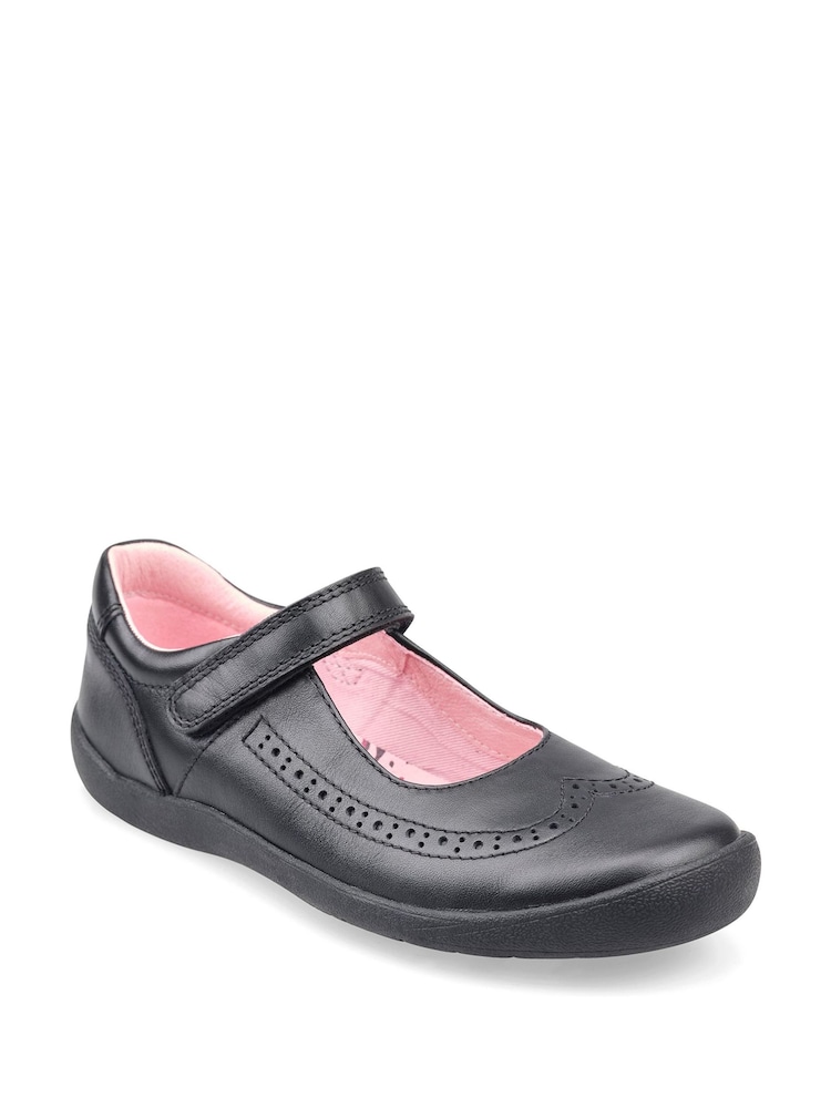 Start-Rite Spirit Black Leather School Shoes - Unicorn F & G Fit - Image 3 of 8