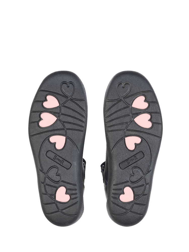 Start-Rite Spirit Black Leather School Shoes - Unicorn F & G Fit - Image 6 of 8