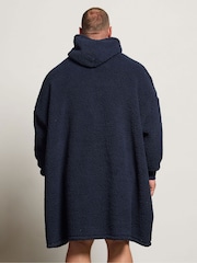 BadRhino Big & Tall Blue Super Soft Blanket Hoodie - Image 3 of 4