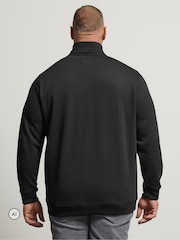 BadRhino Big & Tall Black Half Zip Sweatshirt - Image 3 of 4