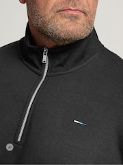 BadRhino Big & Tall Black Half Zip Sweatshirt - Image 4 of 4