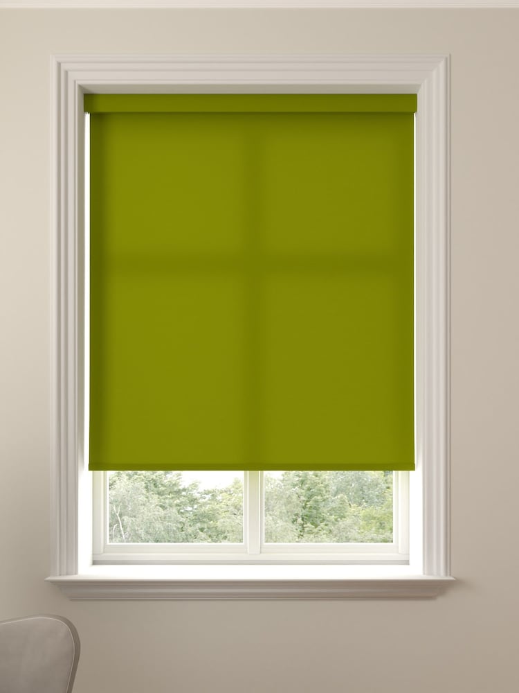 Lime Green Asher Made To Measure Light Filtering Roller Blind - Image 1 of 5