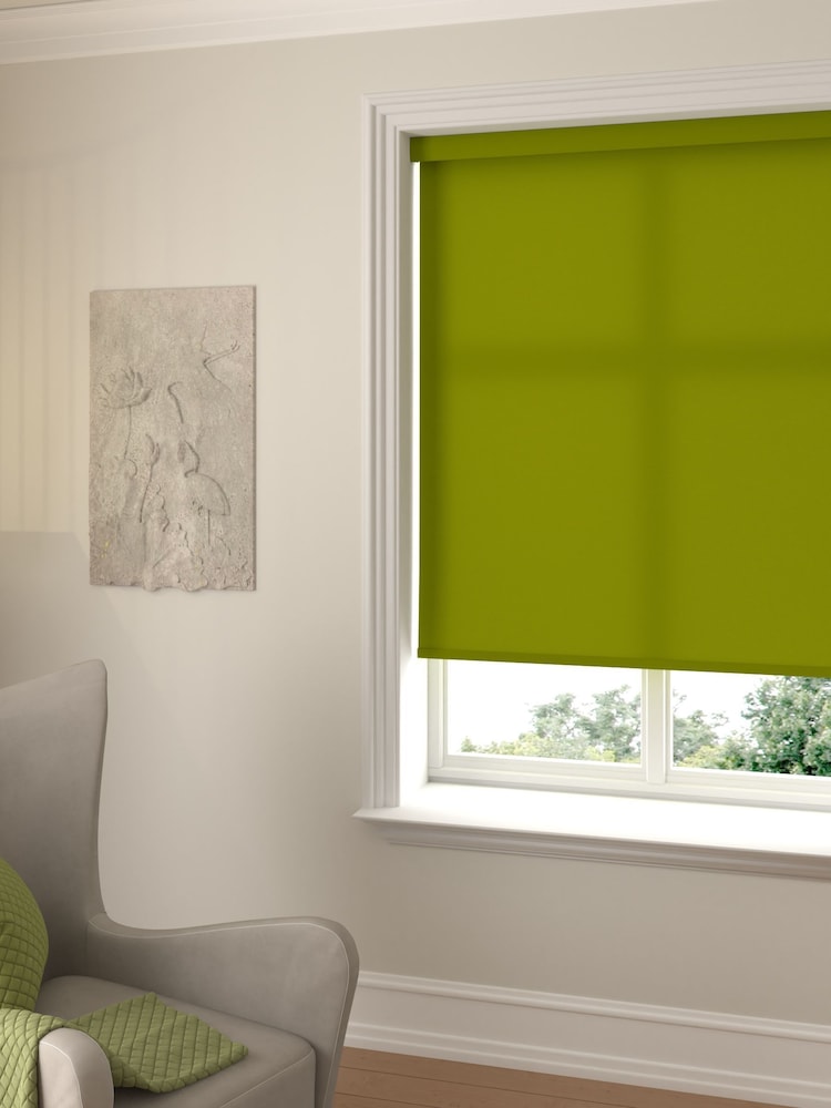 Lime Green Asher Made To Measure Light Filtering Roller Blind - Image 2 of 5