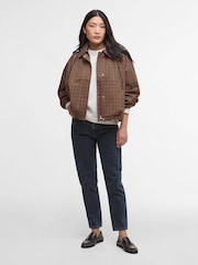 بني - سترة مقاومة للمطر Audrey من Barbour® - صورة 8 من 9