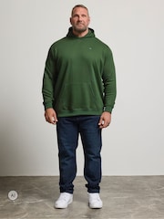 Donkergroen - BadRhino Big & Tall hoodie met voorzak - Afbeelding 2 van 6