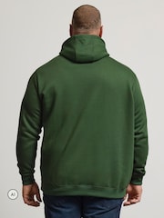 Donkergroen - BadRhino Big & Tall hoodie met voorzak - Afbeelding 3 van 6