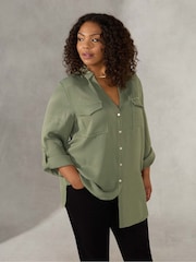 Live Unlimited Green Military Shirt - Image 1 of 4