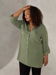 Live Unlimited Green Military Shirt - Image 3 of 4