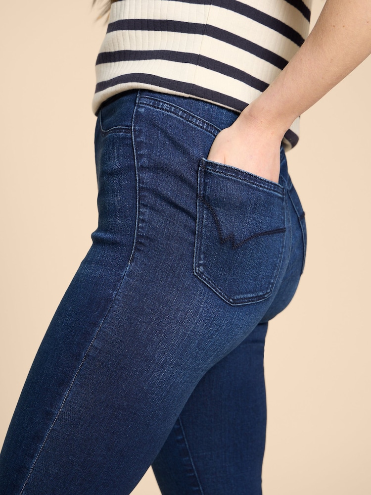 White Stuff Navy Blue Janey Jeggings - Image 4 of 7