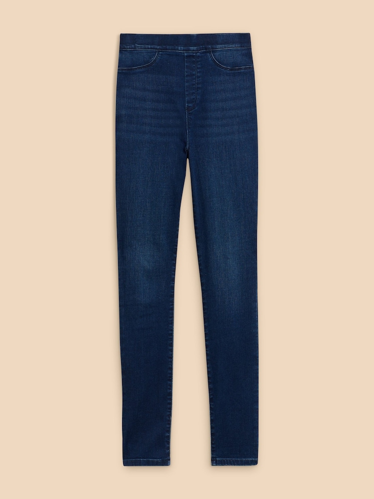 White Stuff Navy Blue Janey Jeggings - Image 5 of 7