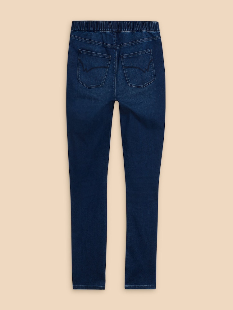 White Stuff Navy Blue Janey Jeggings - Image 6 of 7