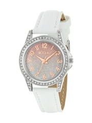 Peers Hardy Tikkers Girls PU Strap Ombre Shimmer Dial White Watch - Image 3 of 6