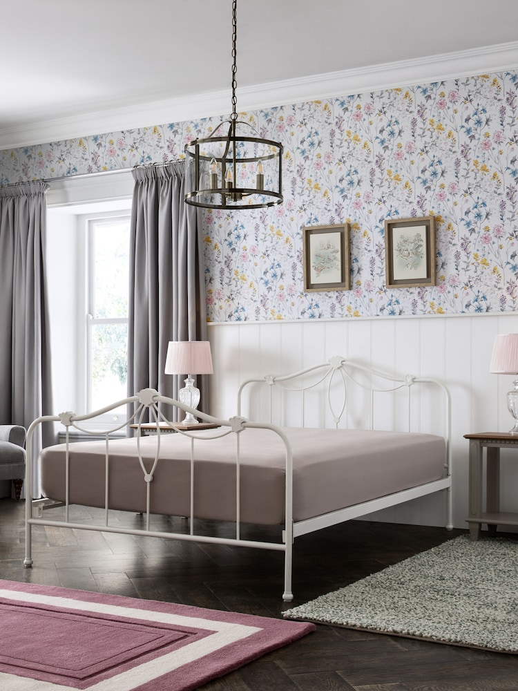 Laura Ashley White Dolwen Bed - Image 2 of 4