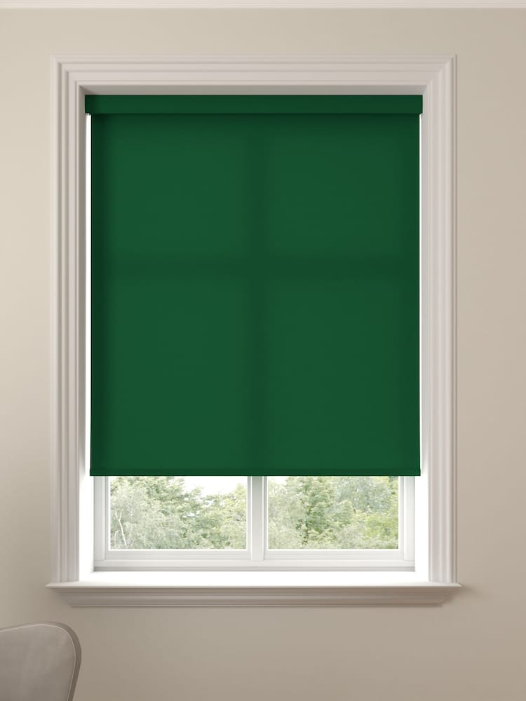Forest Green Asher Made To Measure Light Filtering Roller Blind - Image 1 of 5
