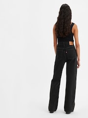 Levi's® Black Ribcage Wide Leg 100% Cotton Jeans - Image 3 of 9