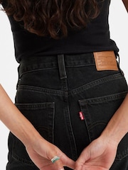 Levi's® Black Ribcage Wide Leg 100% Cotton Jeans - Image 5 of 9