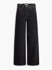 Levi's® Black Ribcage Wide Leg 100% Cotton Jeans - Image 6 of 9