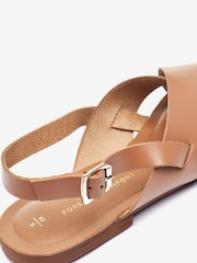 Tan Brown Regular/Wide Fit Forever Comfort® Cross Front Slingback Sandals - Image 5 of 5