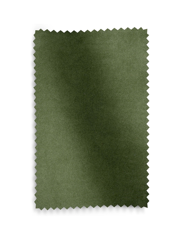 Soft Velvet Olive Green Demi Upholstered Bed Frame - Image 7 of 7 Soft Velvet Olive Green Demi Upholstered Bed Frame - Image 7 of 7