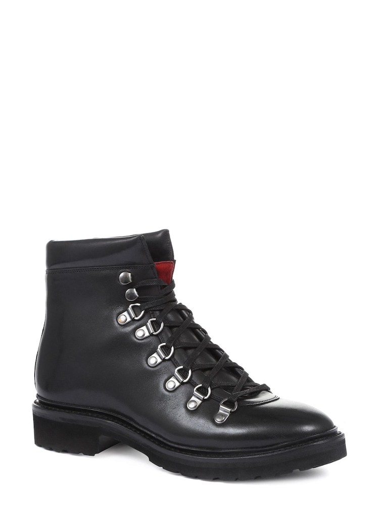 Jones Bootmaker Damen Klara Rahmengenähte Wanderstiefel aus Leder, Schwarz - Bild 2 von 6