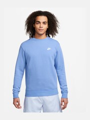 Nike Light Blue Club Crew Sweatshirt - Image 1 of 4
