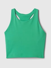 Gap Green Built-in-Bra Racerback Crop Top - Image 4 of 5