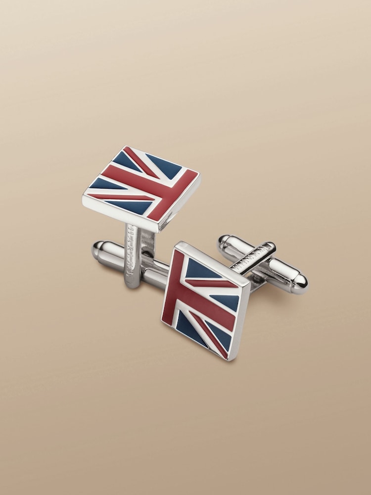Charles Tyrwhitt Blue Union Jack Cufflinks - Image 1 of 2