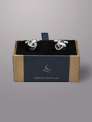 Charles Tyrwhitt Grey Knot Cufflinks - Image 1 of 2
