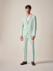 Metino zelena - Skinny Fit Motionflex Raztegljivo moška obleka kot je; suknjič - Slika 2 iz 12