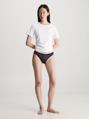 Calvin Klein Black Lace Edge Dot Bikini Briefs - Image 4 of 5
