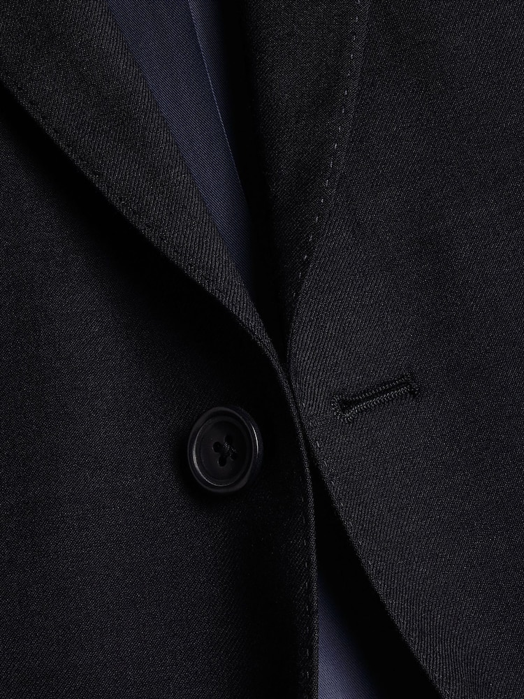 Charles Tyrwhitt Blue Italian Luxury Blazer Slim Fit - Image 5 of 5