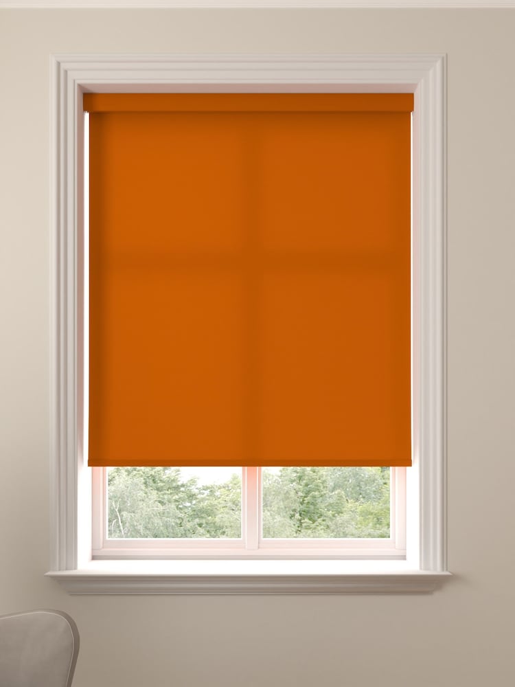 Rust Orange Asher Made To Measure Light Filtering Roller Blind - Image 1 of 5