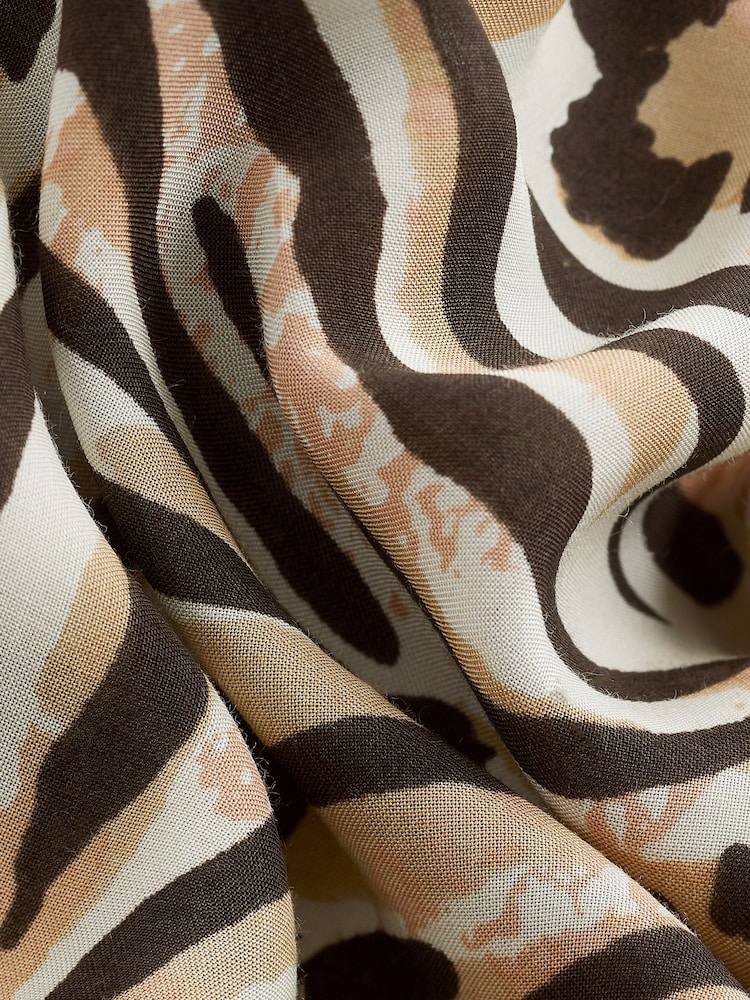 Animal Tie Front Kimono Cover-Up - Image 8 of 8